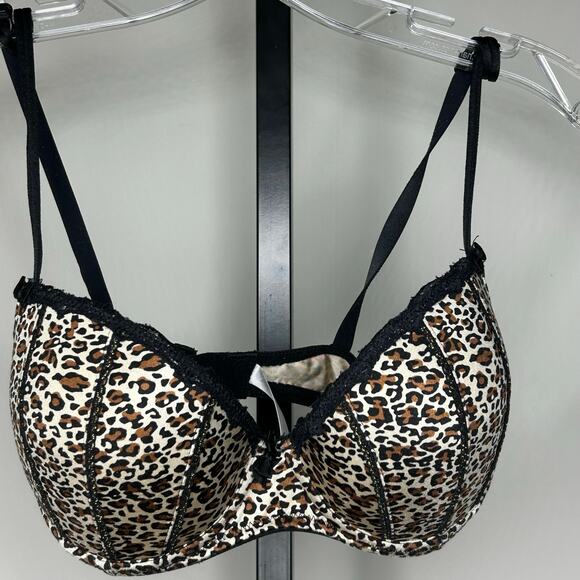 Apt.9 bra-36B- animal print, lace, underwire padded adjustable - Picture 2 of 5